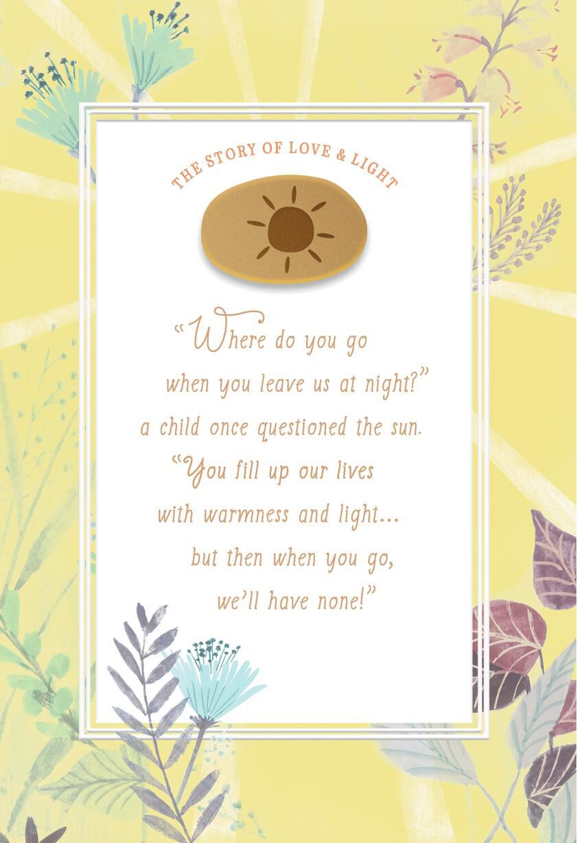 The Story of Love and Light Encouragement Card