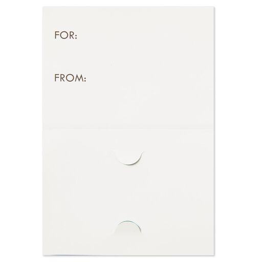 Clear Vinyl Gift Card Holder Pouch With Sequins, 