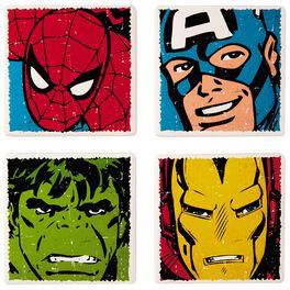 MARVEL Super Heroes Ceramic Coasters, Set of 4, MARVEL Super Heroes Ceramic Coasters, Set of 4, , large