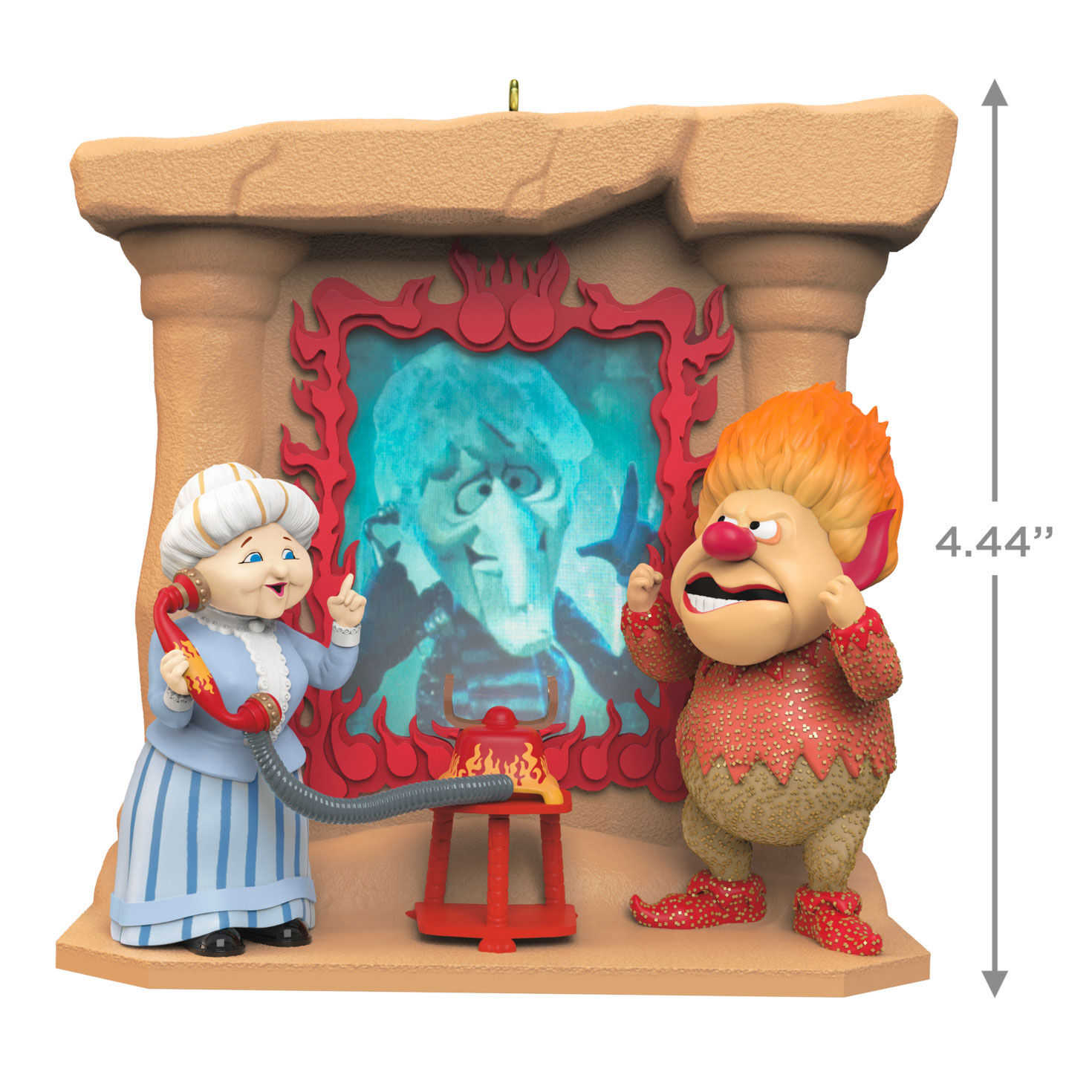 Mrs. Claus Heat Miser Snow Miser Keepsake Ornament measurement image number 3