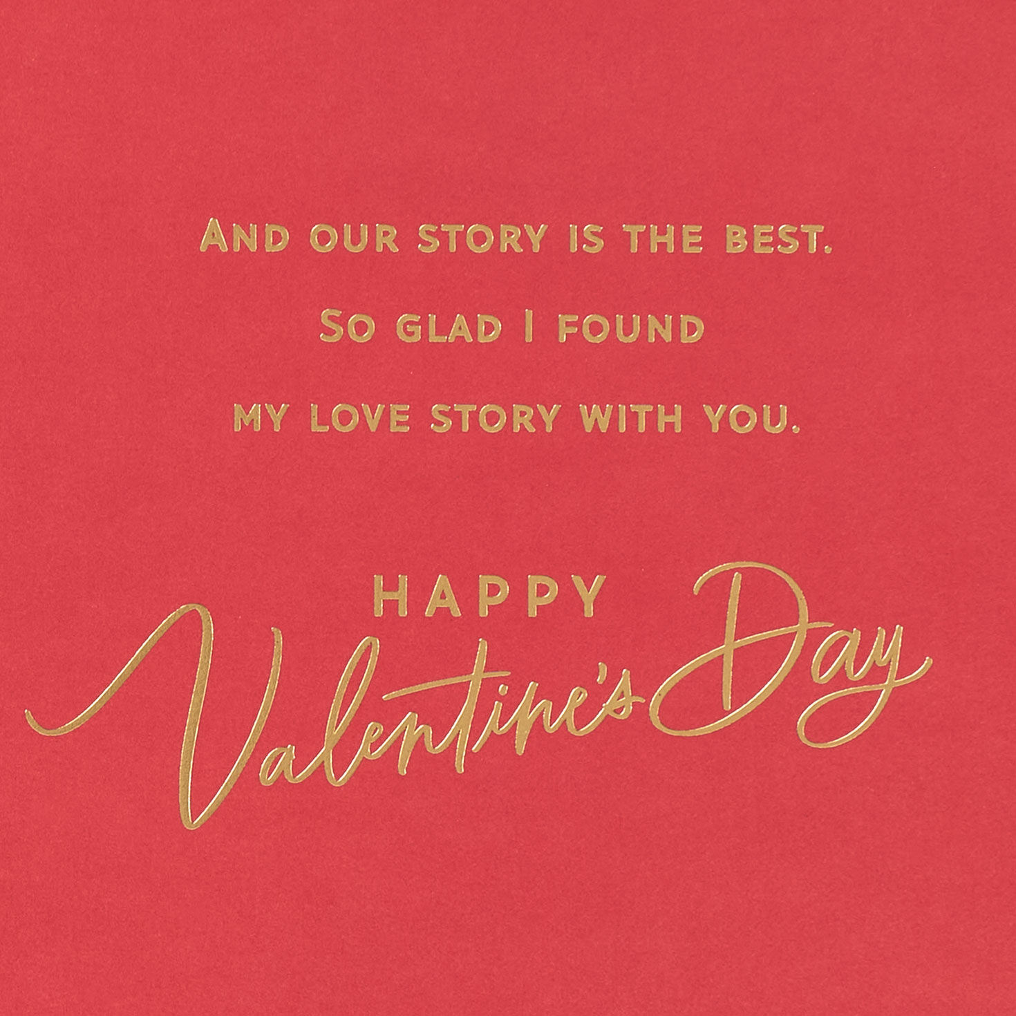 Black With Gold Brush Husband Valentines Day Card Sentiment image number 2