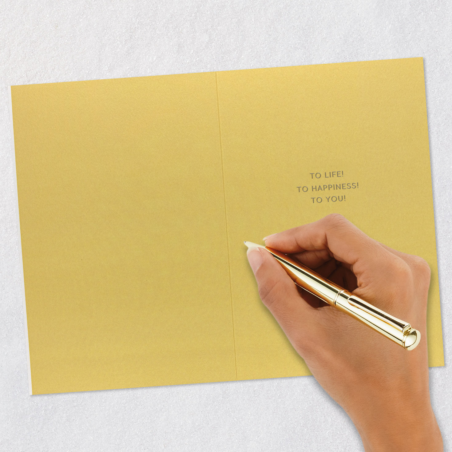 Cocktail Glasses Toast Birthday Card Signing card image number 6