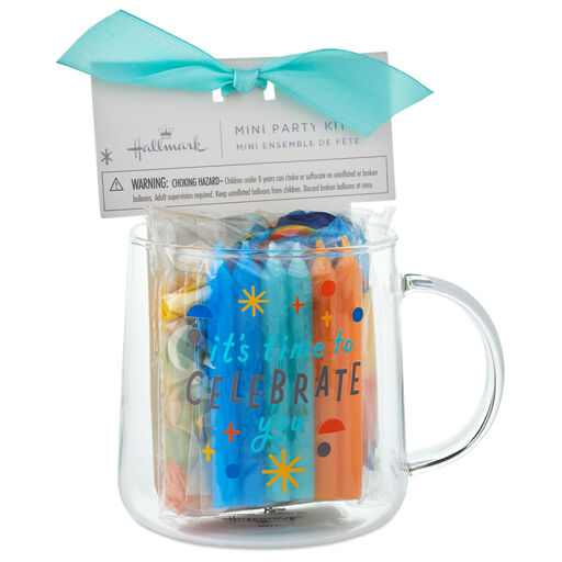 It's Time to Celebrate You Glass Mug Party Kit, 