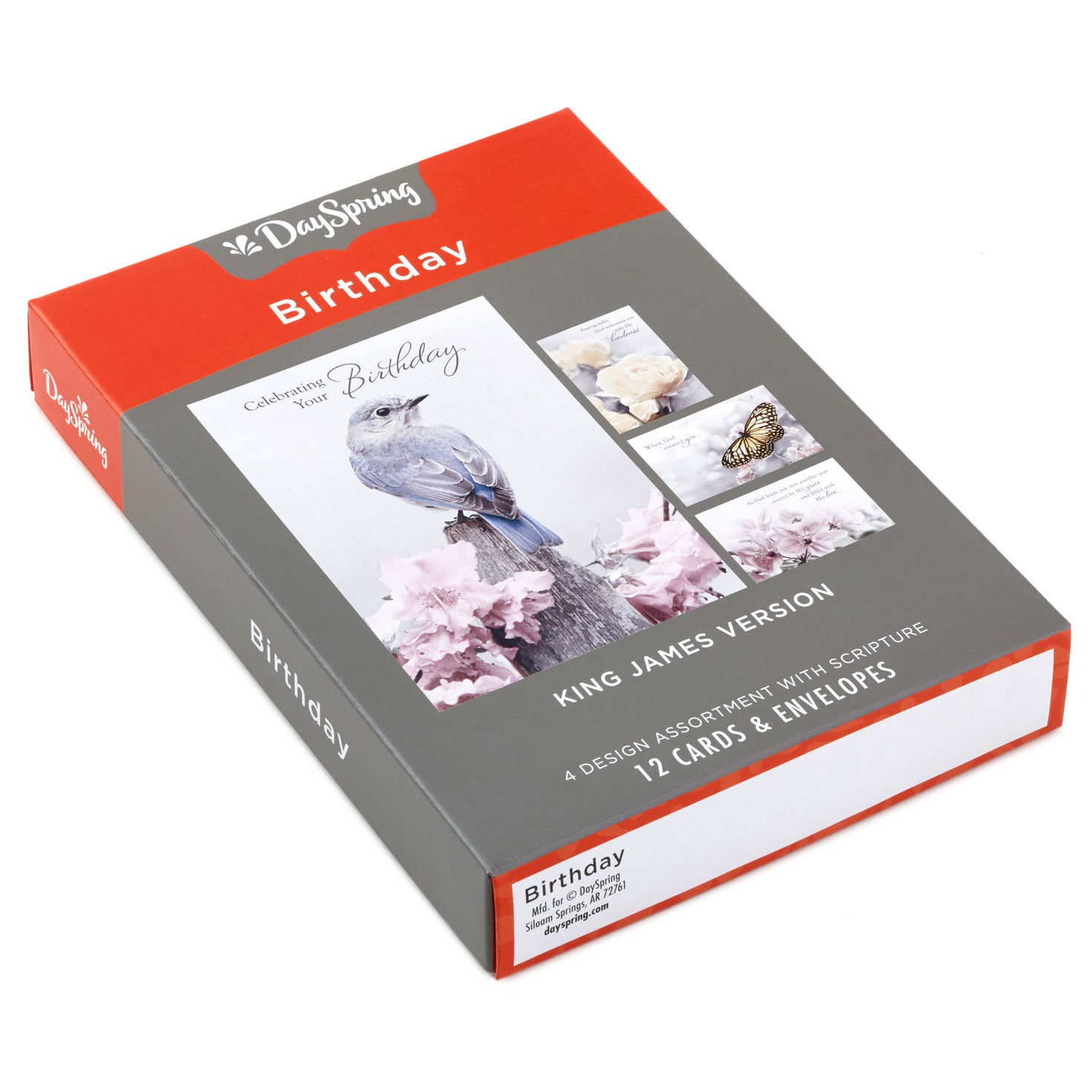 Nature's Beauty Religious Boxed Birthday Cards Assortment, Pack of 12 Boxed Cards Hallmark