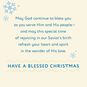 Tree in Snowy Scene Christmas Card for Clergy Sentiment image number 2