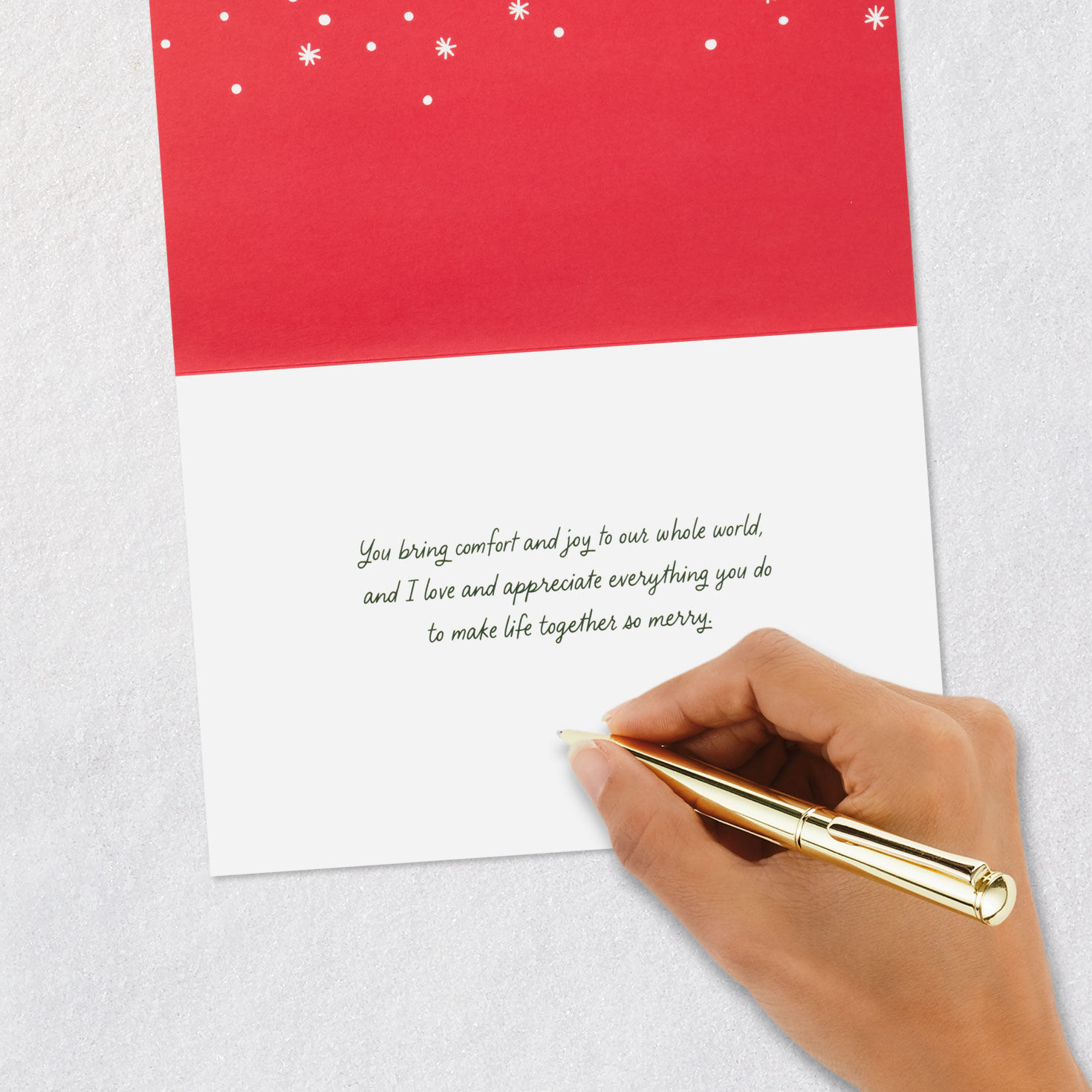 Red Vintage Truck Christmas Card for Husband Signing card image number 6