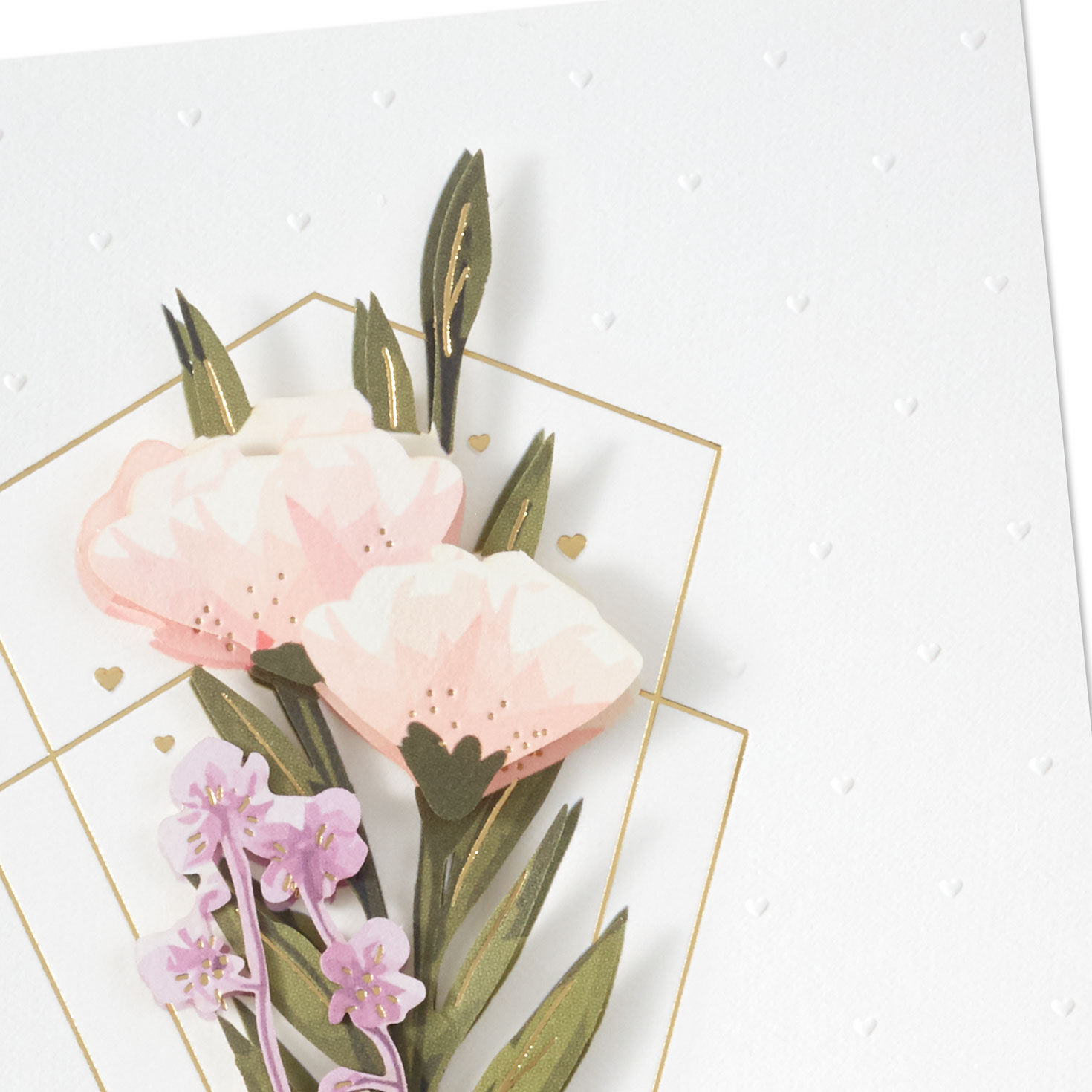 Art Deco Bouquet Wedding Card Card Front Detail image number 4