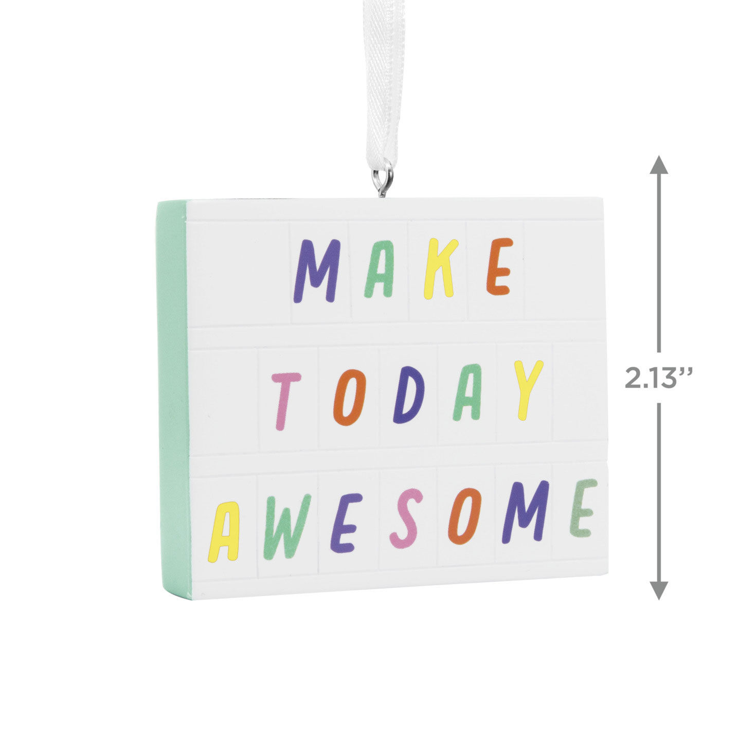 Make Today Awesome Memo Board Christmas Ornament measurement image number 3