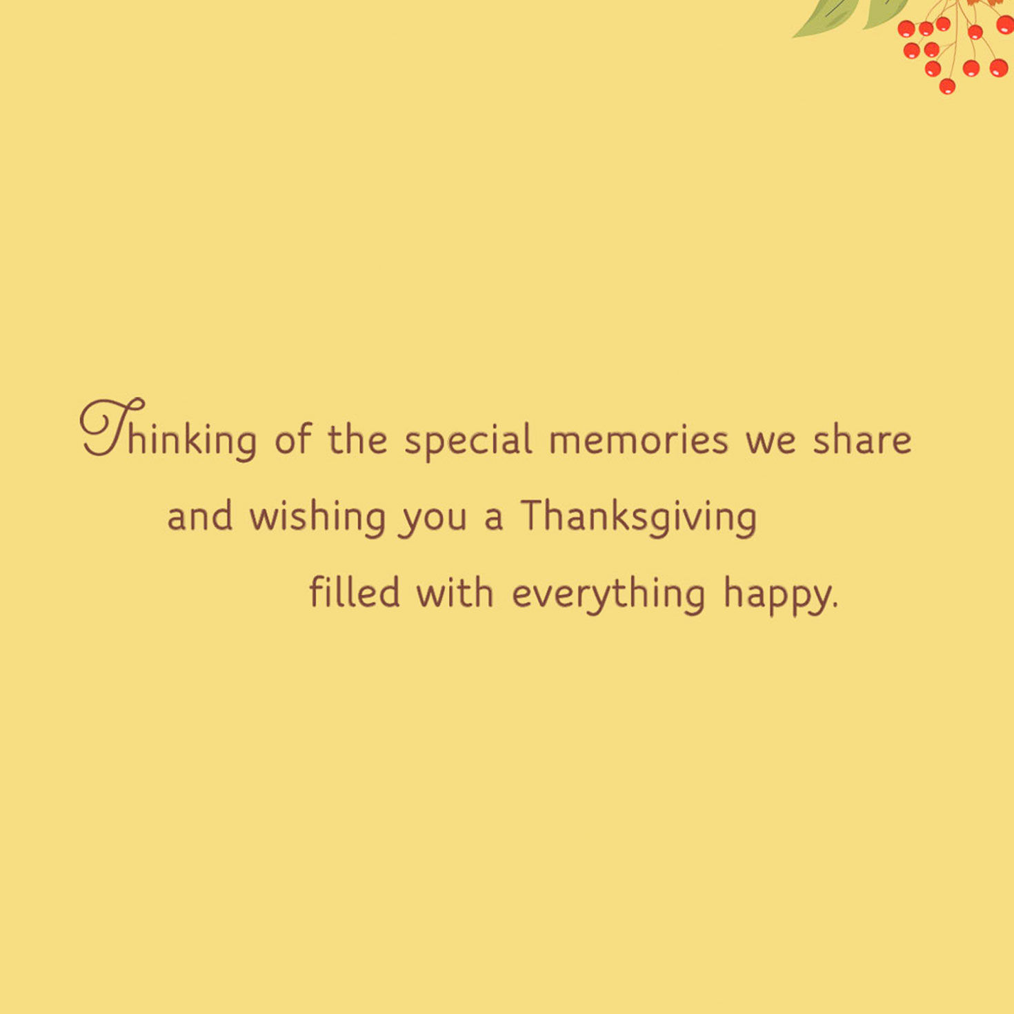 Fall Foliage Thanksgiving Card for Family Sentiment image number 2