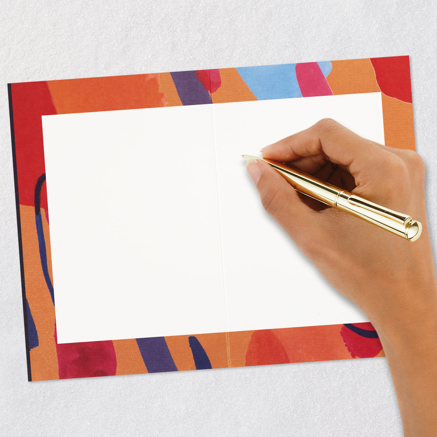 Abstract Print Lettering Blank Thank You Card, , large image number 5