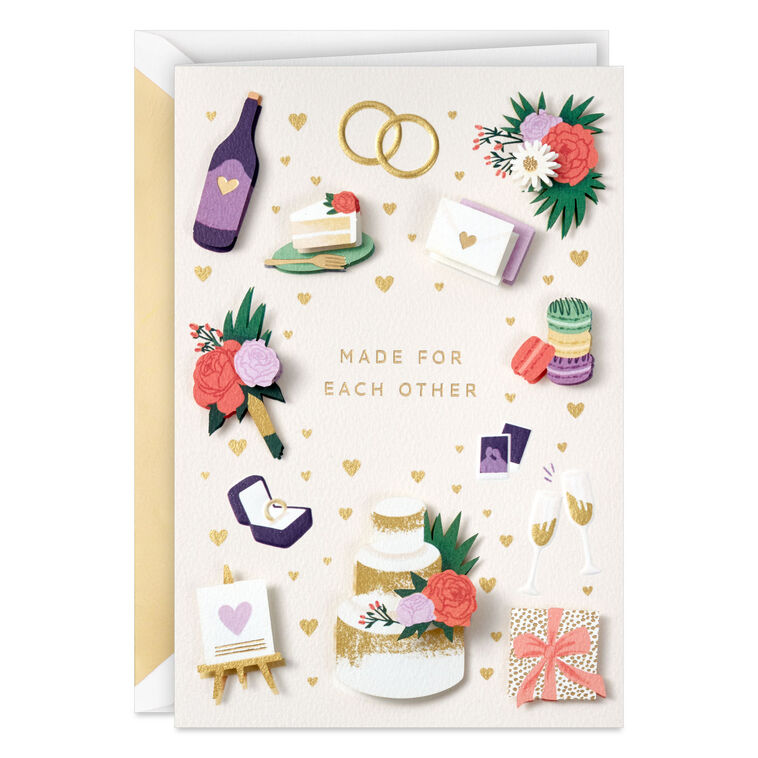 Made for Each Other Wedding Card