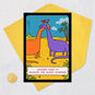 Dinosaurs and Hearts Funny Anniversary Card Card Front with Envelope and Gold Seal image number 5