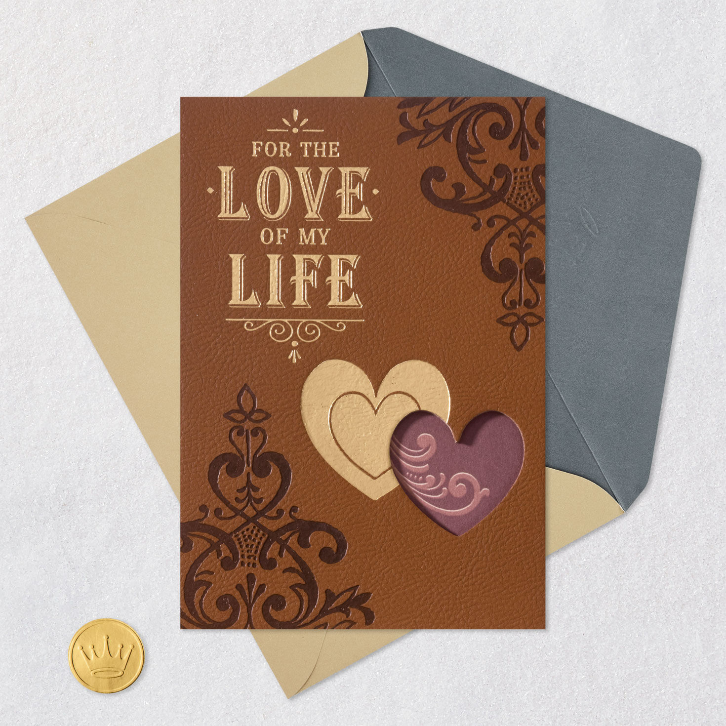 Our Love Is Once in a Lifetime Romantic Birthday Card, , large image number 6