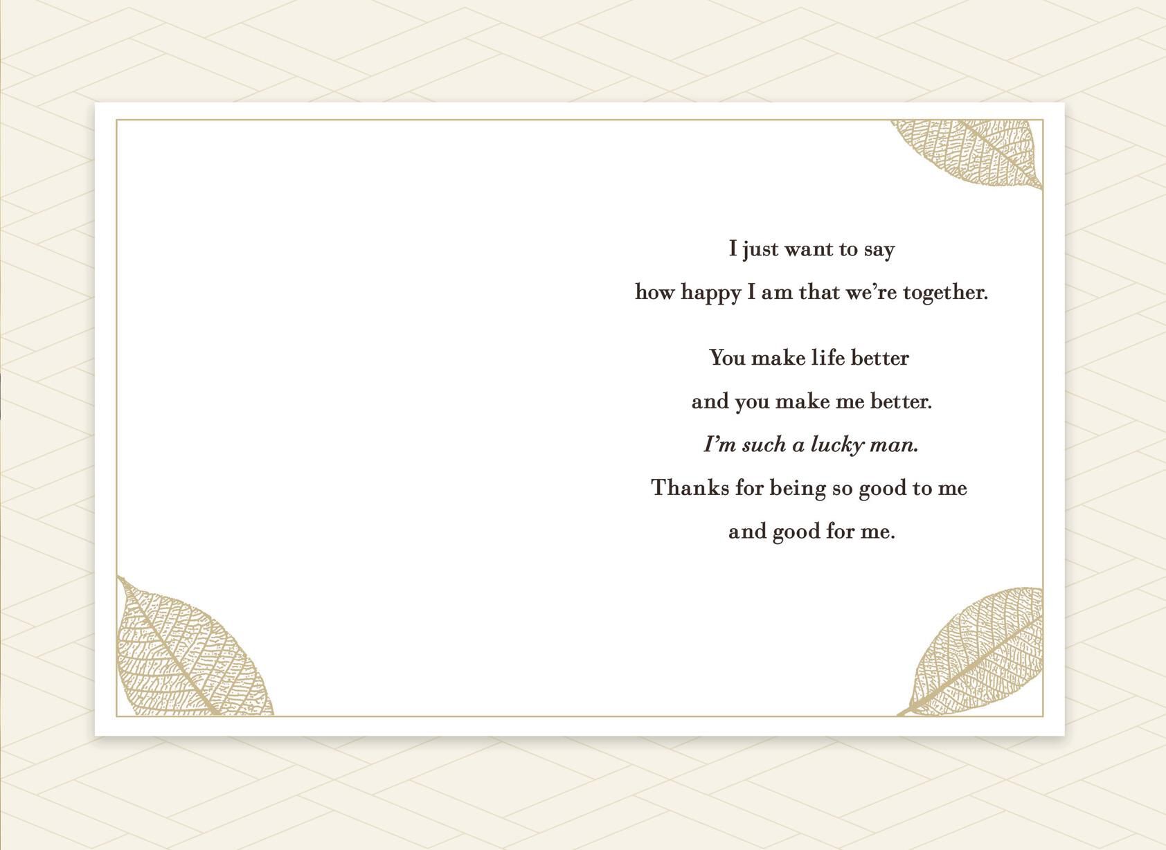 You Make Me a Better Husband Anniversary Card From Husband