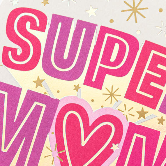 Super Mom Mother's Day Card From Daughter, , large image number 4
