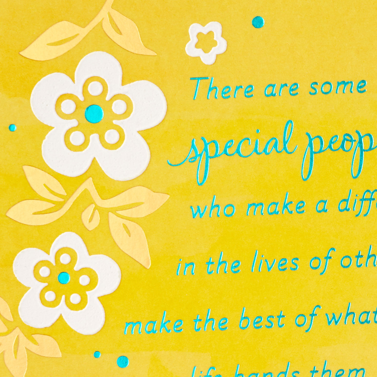 Yellow Sunshine Flowers Birthday Card for Friend Card Front Detail image number 5