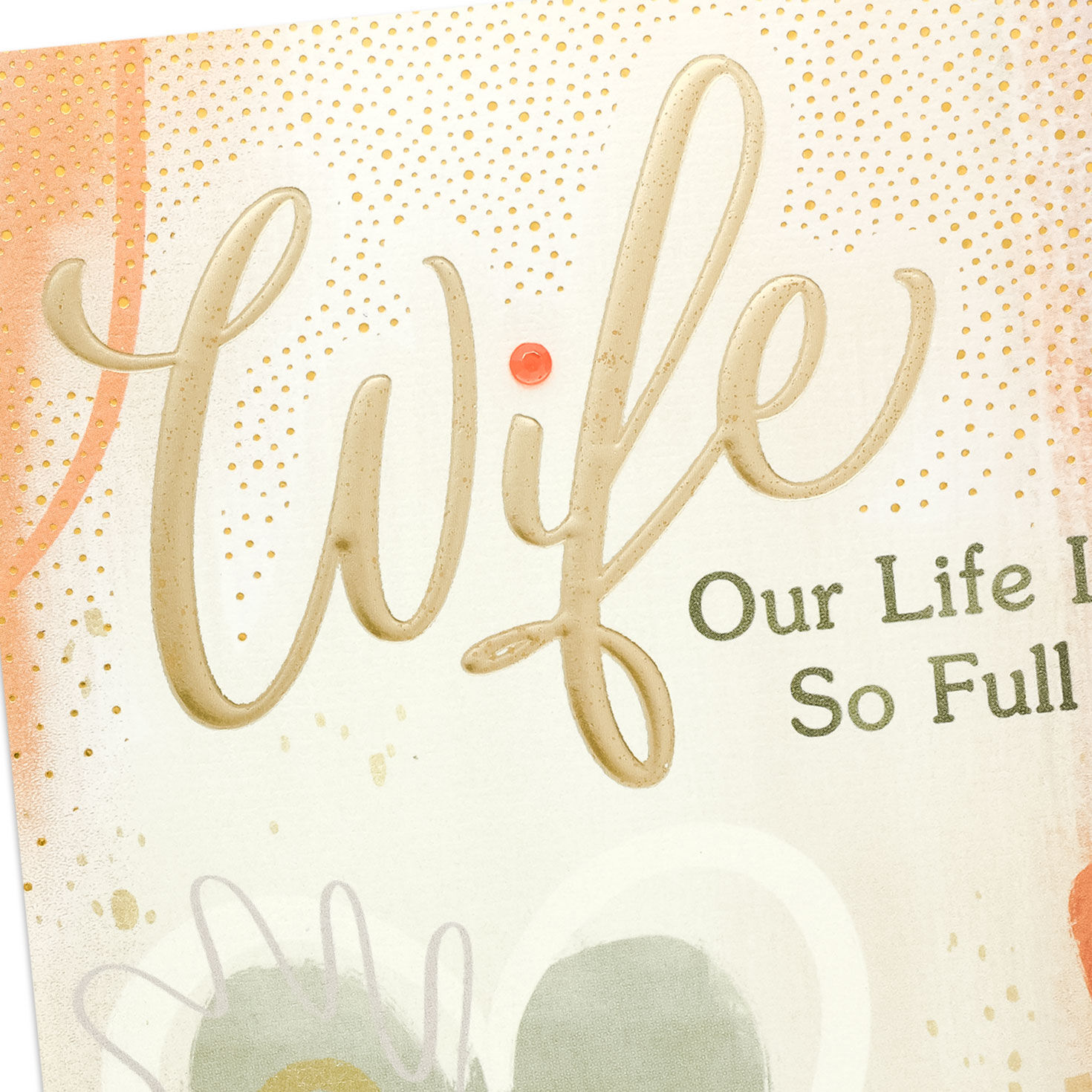Abstract Hearts Wife Anniversary Card Card Front Detail image number 6