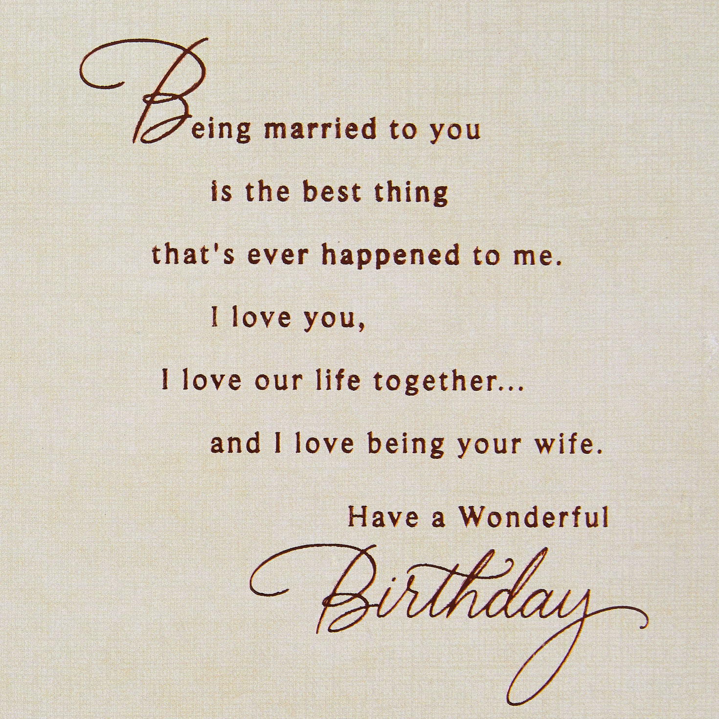 I Love Being Your Wife Birthday Card for Husband for only USD 5.99 | Hallmark