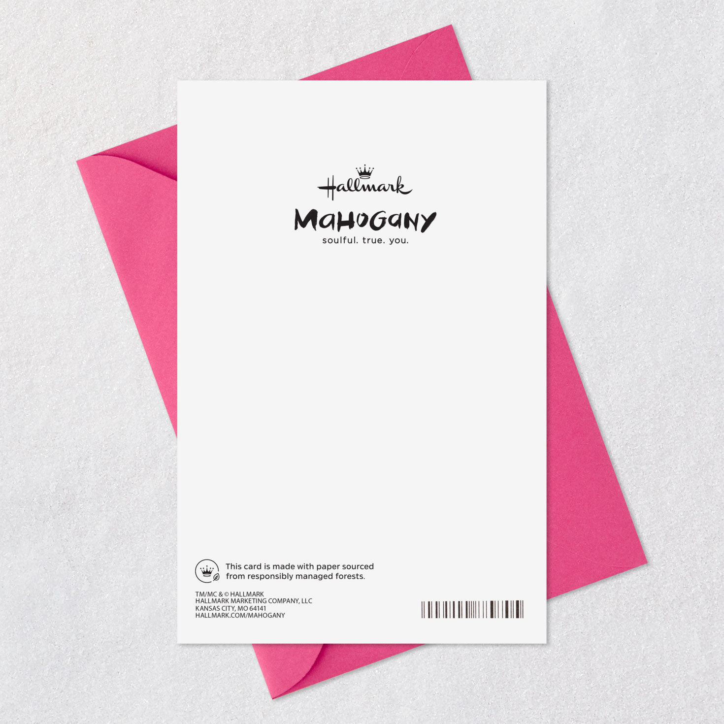 Tropical Abstract Painting with Heart Mother's Day Card Card Back with Envelope image number 8