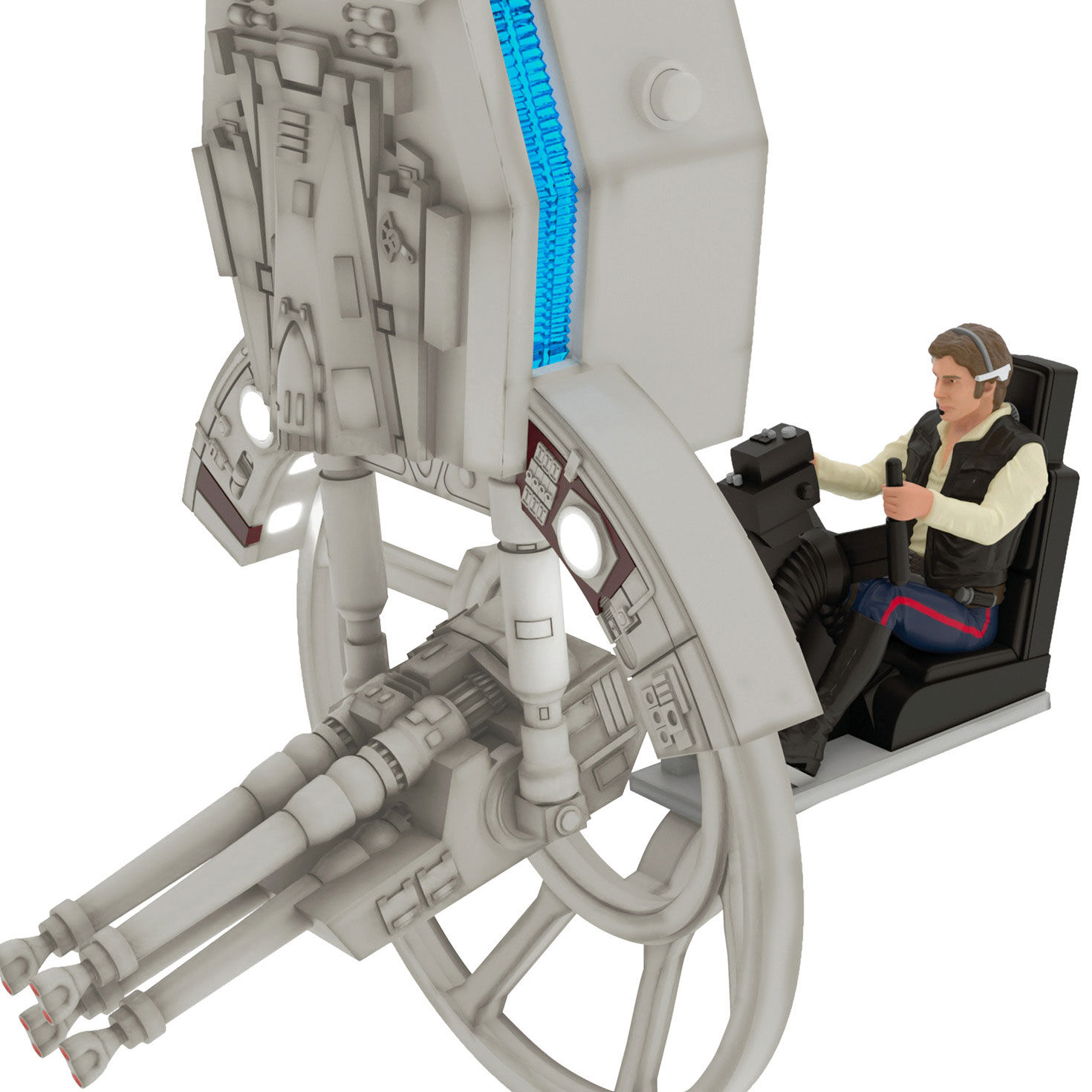 Star Wars Han Solo in Spaceship Seat Ornament closeup view image number 5