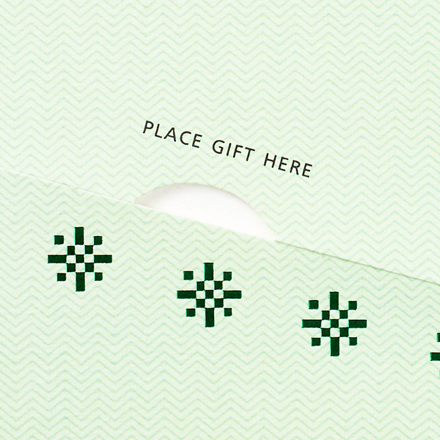 Red and Green Tree Sweater Gift Card Holder sentiment image number 3