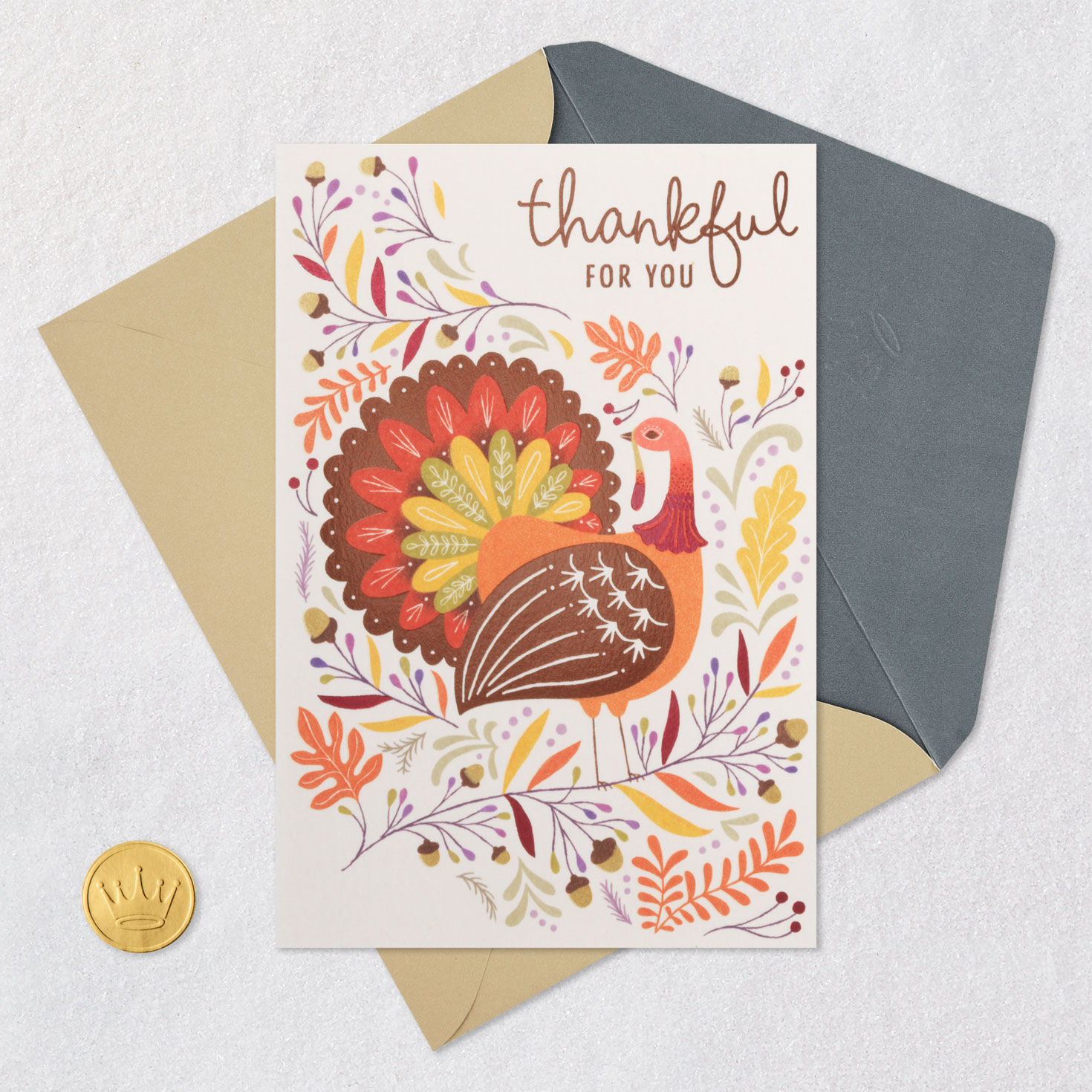 Thankful for You Thanksgiving Card for only USD 3.99 | Hallmark