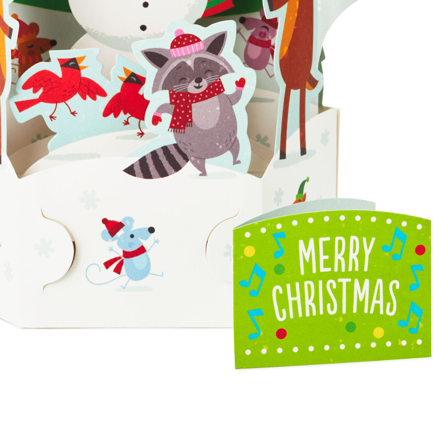 Snowman 3D Musical Christmas Card With Lights  image number 3