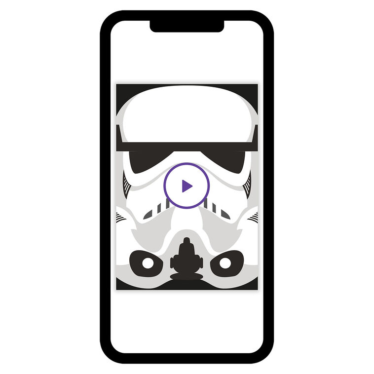 Stormtrooper Face Personalized Card phone with card front image number 7