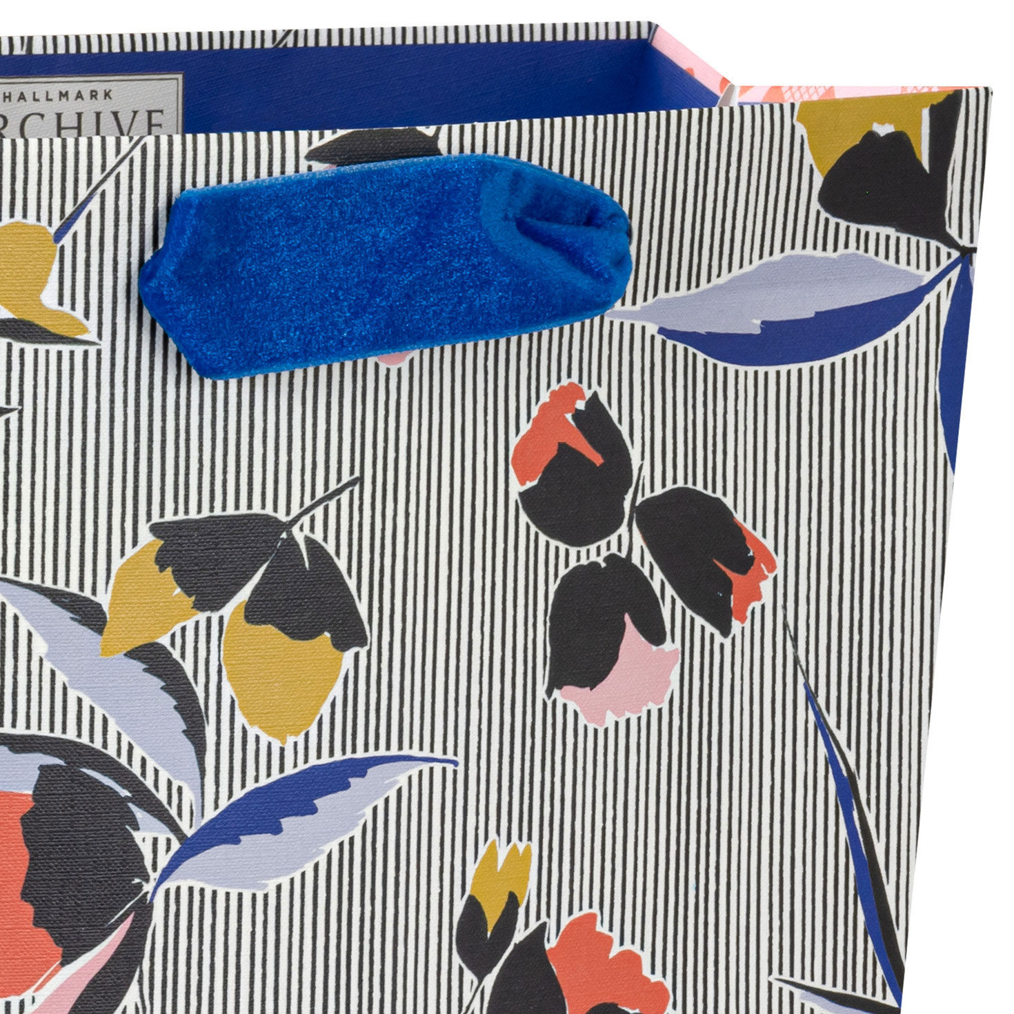 Nostalgic Floral Stripes Medium Gift Bag Handel detail image number 4