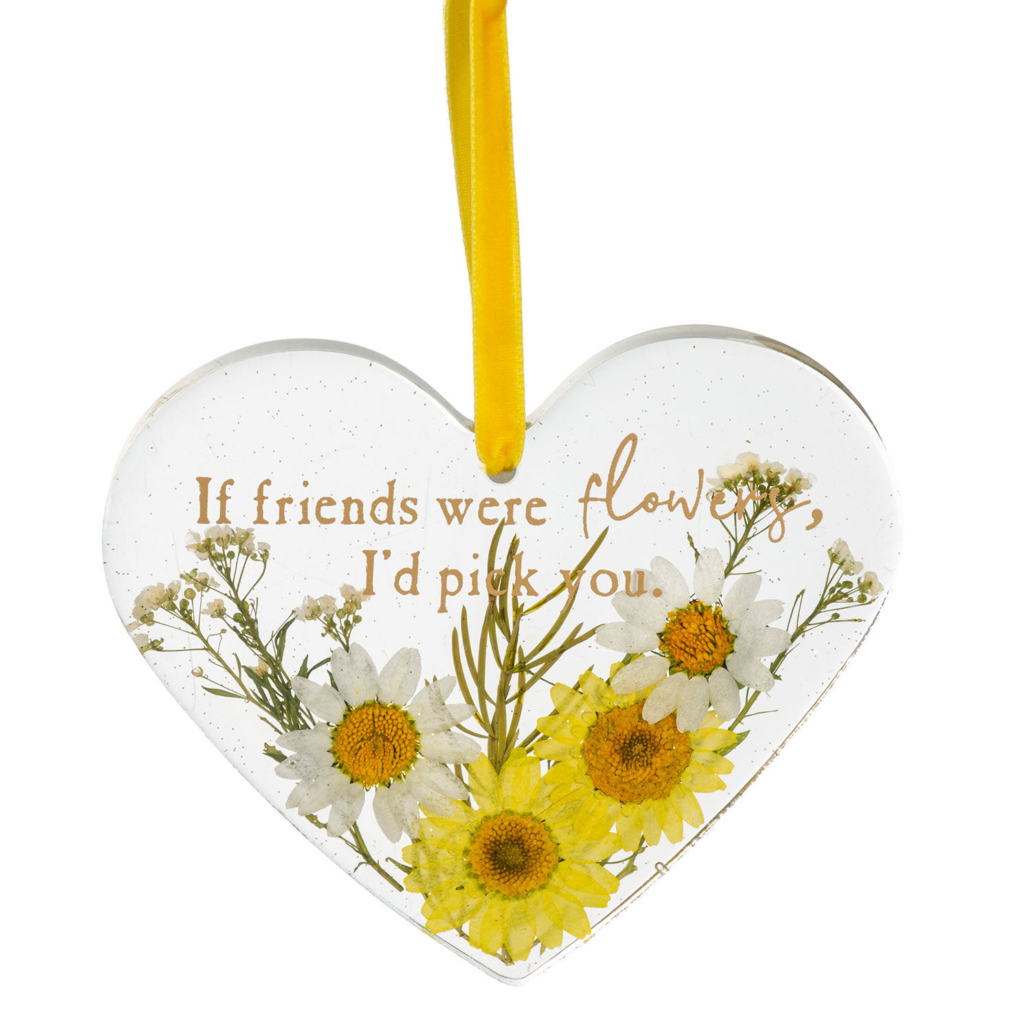 Ganz Friendship Heart-Shaped Floral Suncatcher