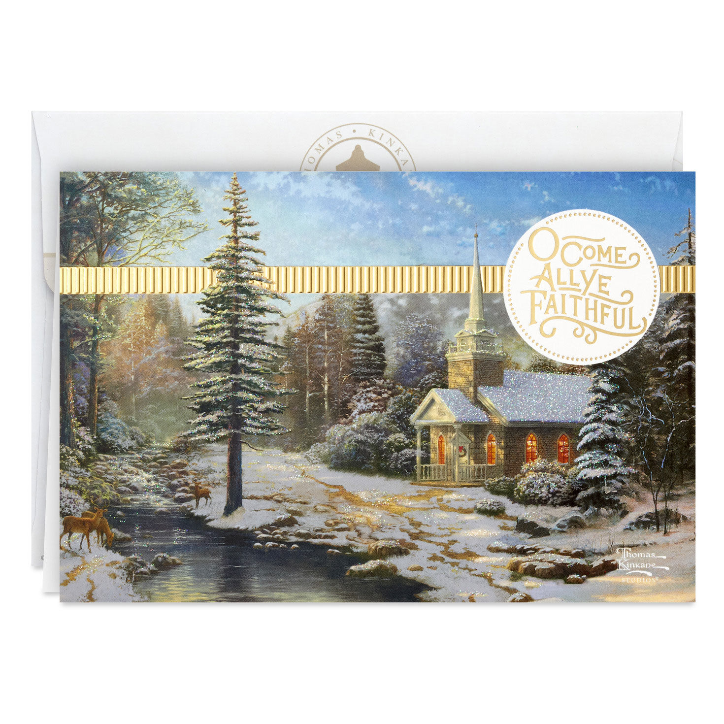 Thomas Kinkade Country Church Religious Boxed Christmas Cards, Pack of 16 for only USD 15.49 | Hallmark