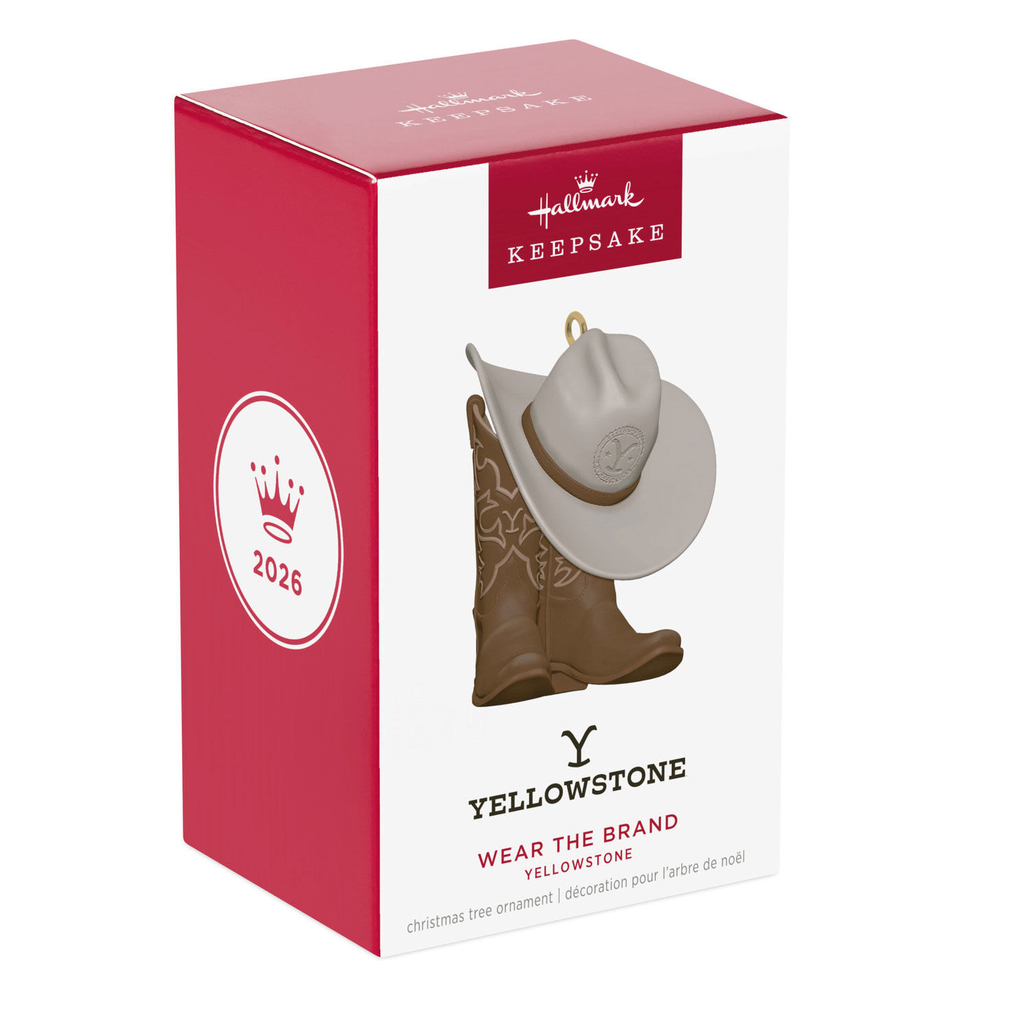 Yellowstone Cowboy Hat and Boots Keepsake Ornament Package Front image number 7