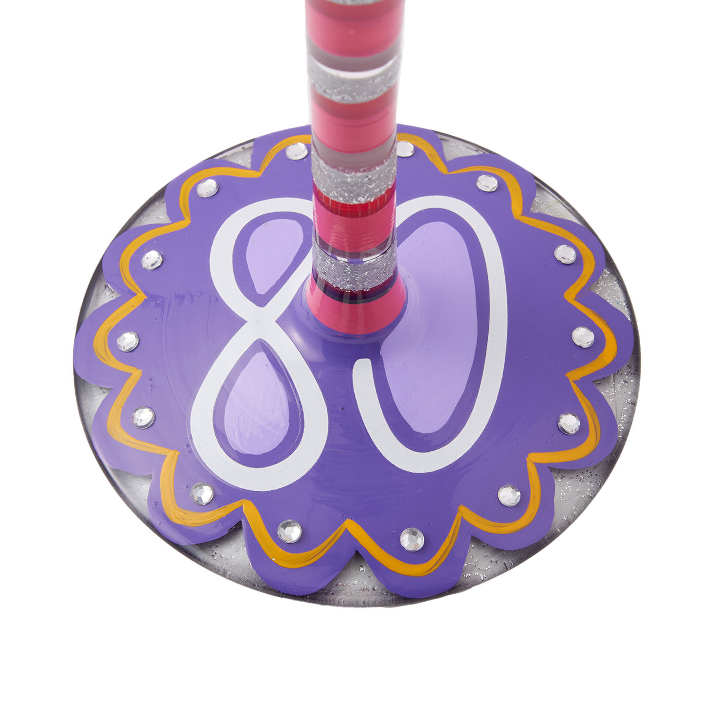 Lolita Happy 80th Birthday Handpainted Wine Glass, 15 oz., , large image number 3