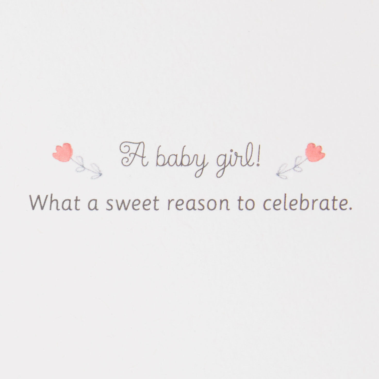Pink Baby Girl Clothes and Bunny Baby Shower Card Sentiment  image number 2