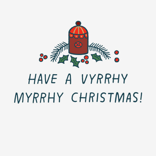 Three Wise Men Myrrhy Funny Christmas Card, 