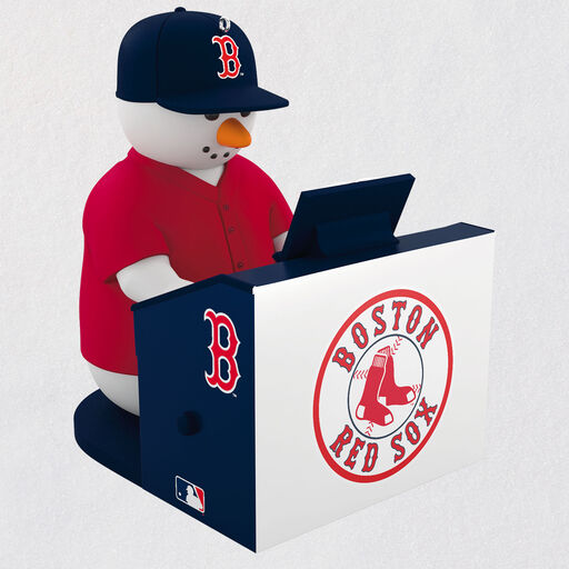 MLB Boston Red Sox™ Snowman at Organ Musical Ornament, 