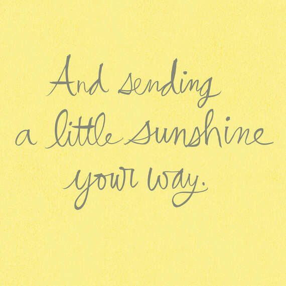 16" Ray of Sunshine Jumbo Encouragement Card, , large image number 2