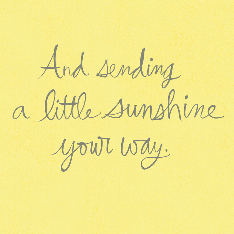 16" Ray of Sunshine Jumbo Encouragement Card, , large image number 2