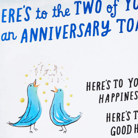 A Toast to the Two of You Anniversary Card, , large image number 5