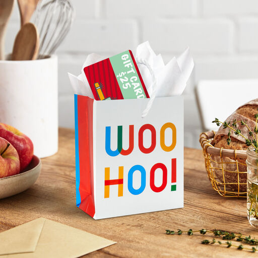 4.6" Woo Hoo! Gift Card Holder Mini Bag, 