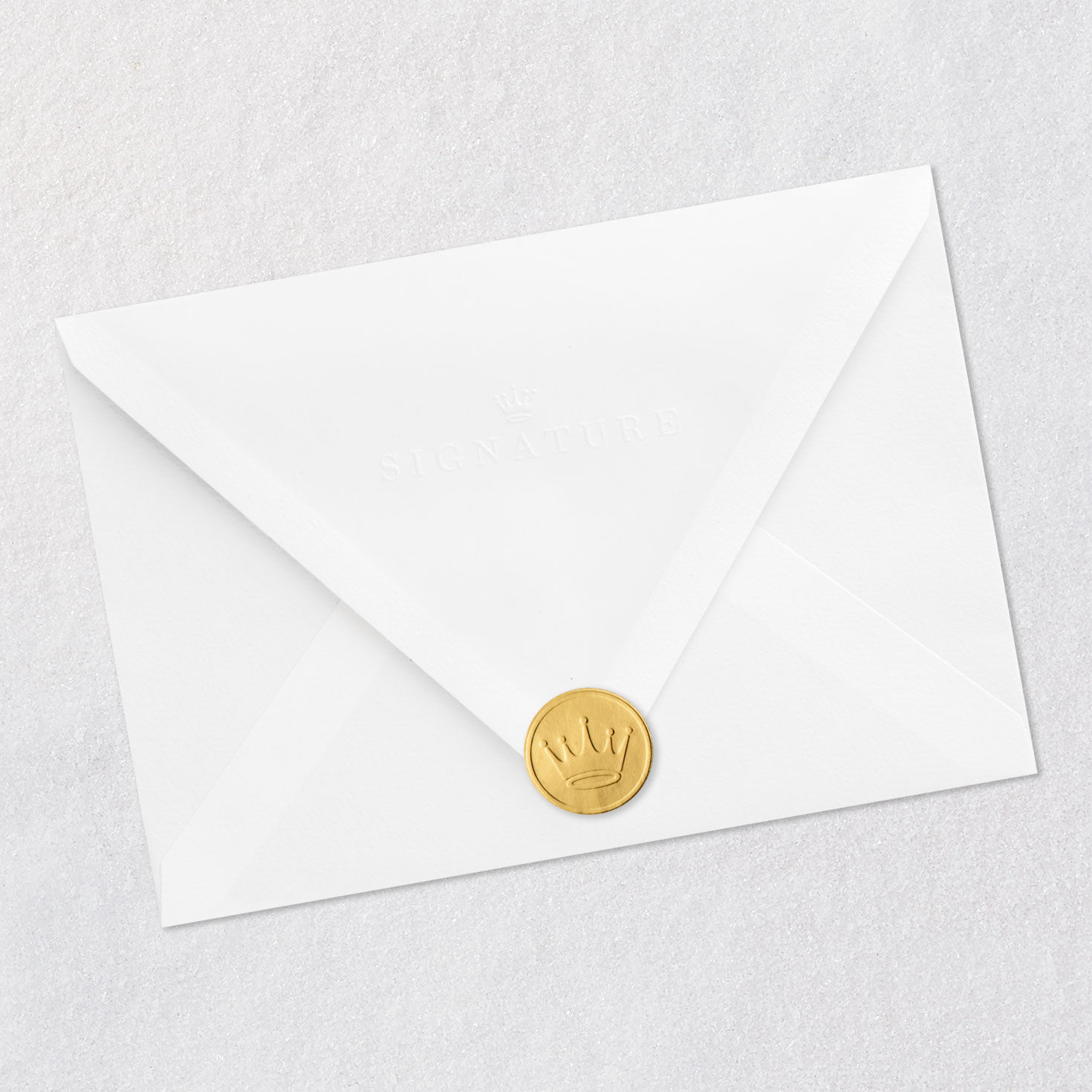 Floral Mug Blank Card Envelope Back with Seal image number 6