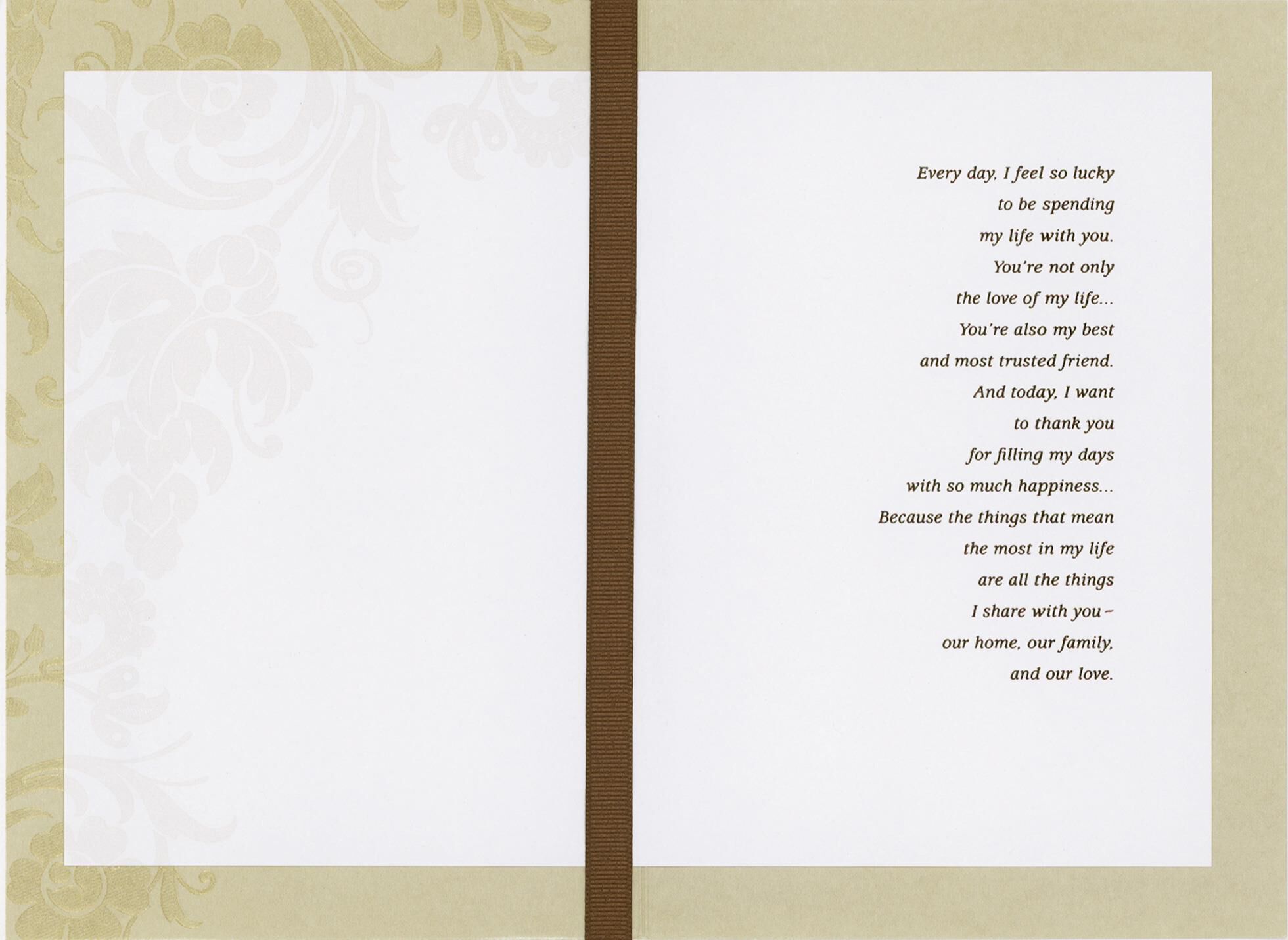 The Life We've Built Together Anniversary Card