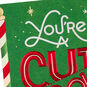 Red and Green Barber Pole Christmas Card for Hairstylist Card Front Detail image number 4