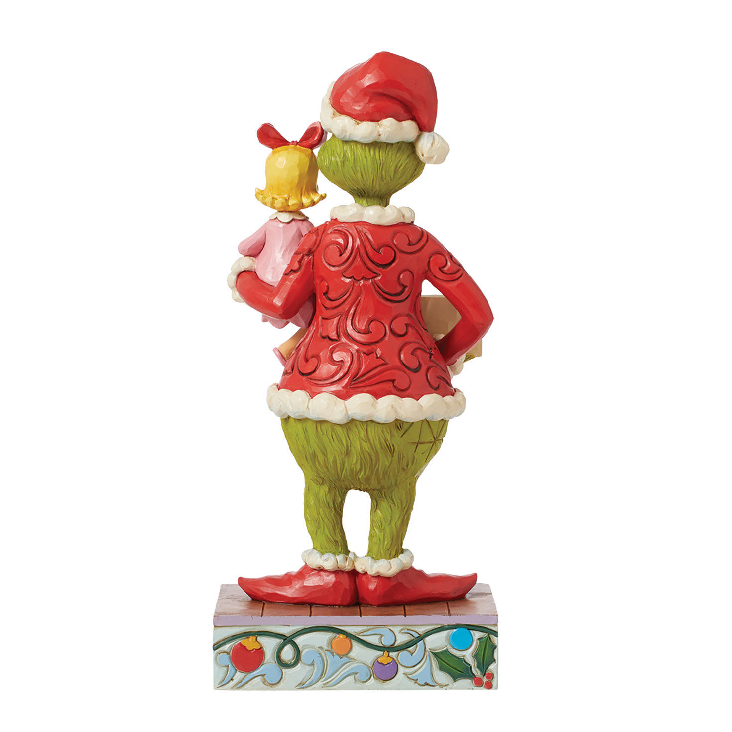 Jim Shore Dr. Seuss Grinch and Cindy-Lou Who With Signs Figurine, 9.6