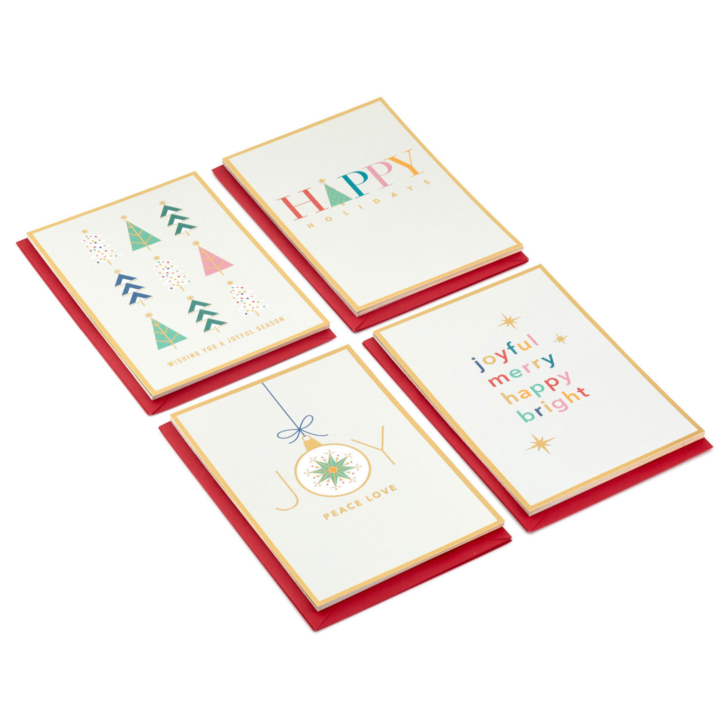 Joyful Season Assorted Christmas Cards, Box of 16