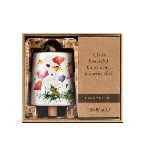 Demdaco Wildflowers Mini Bell, 2", 