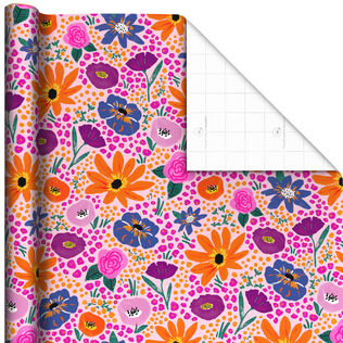 Garden Stroll Floral Wrapping Paper Roll, 20 sq. ft.