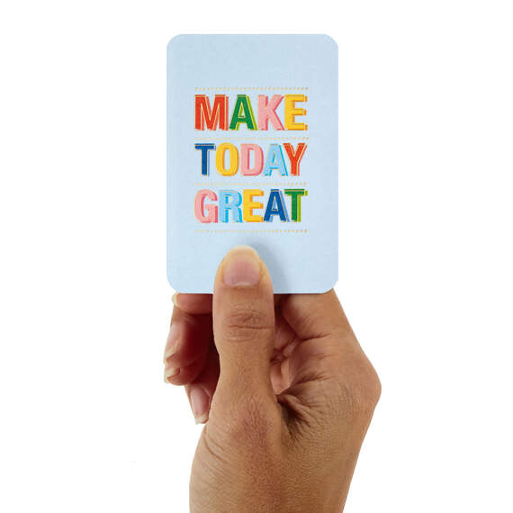 3.25" Mini Make Today Great Blank Card, , large image number 1
