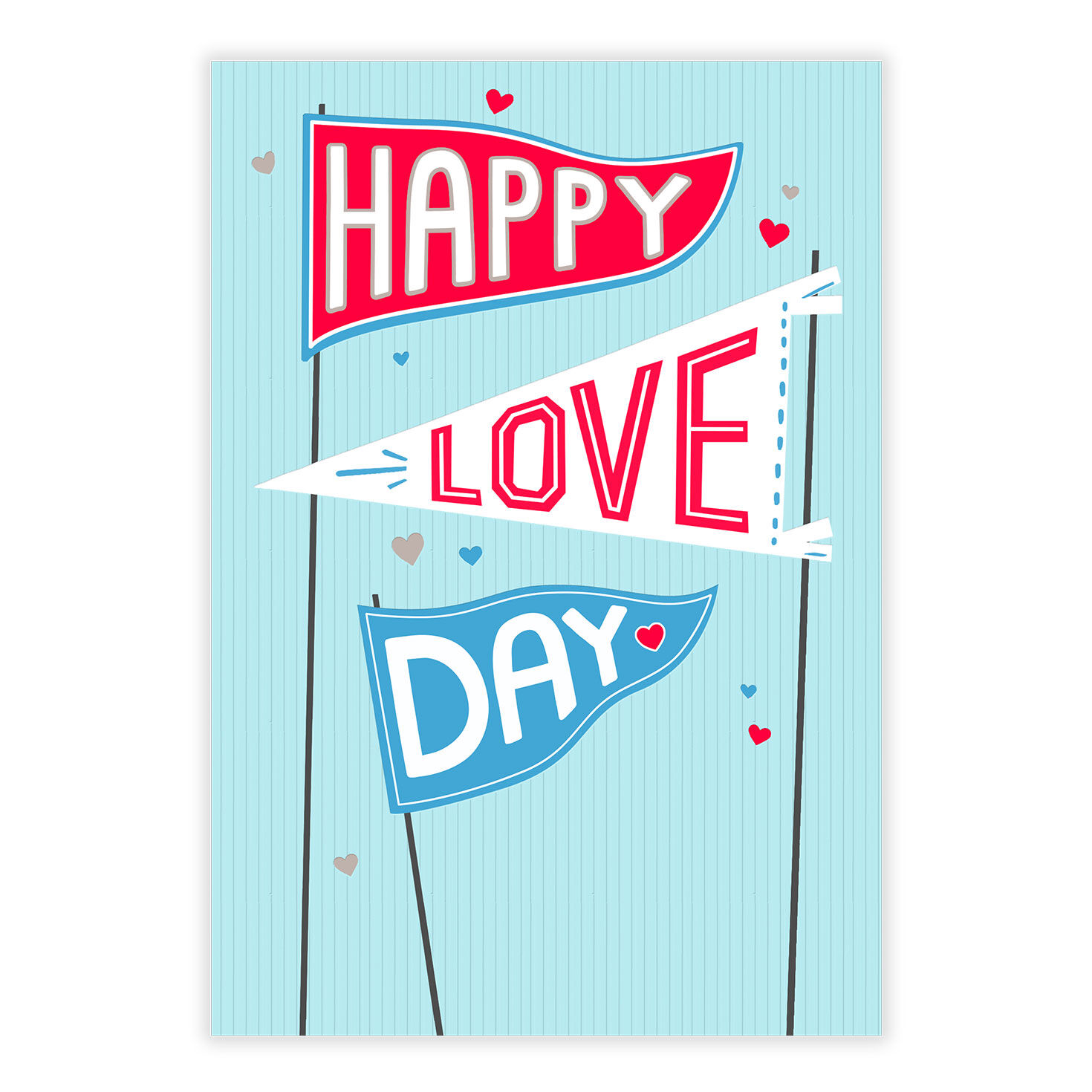 Happy Love Day Pennants Custom Valentine's Day eCard, , large image number 2