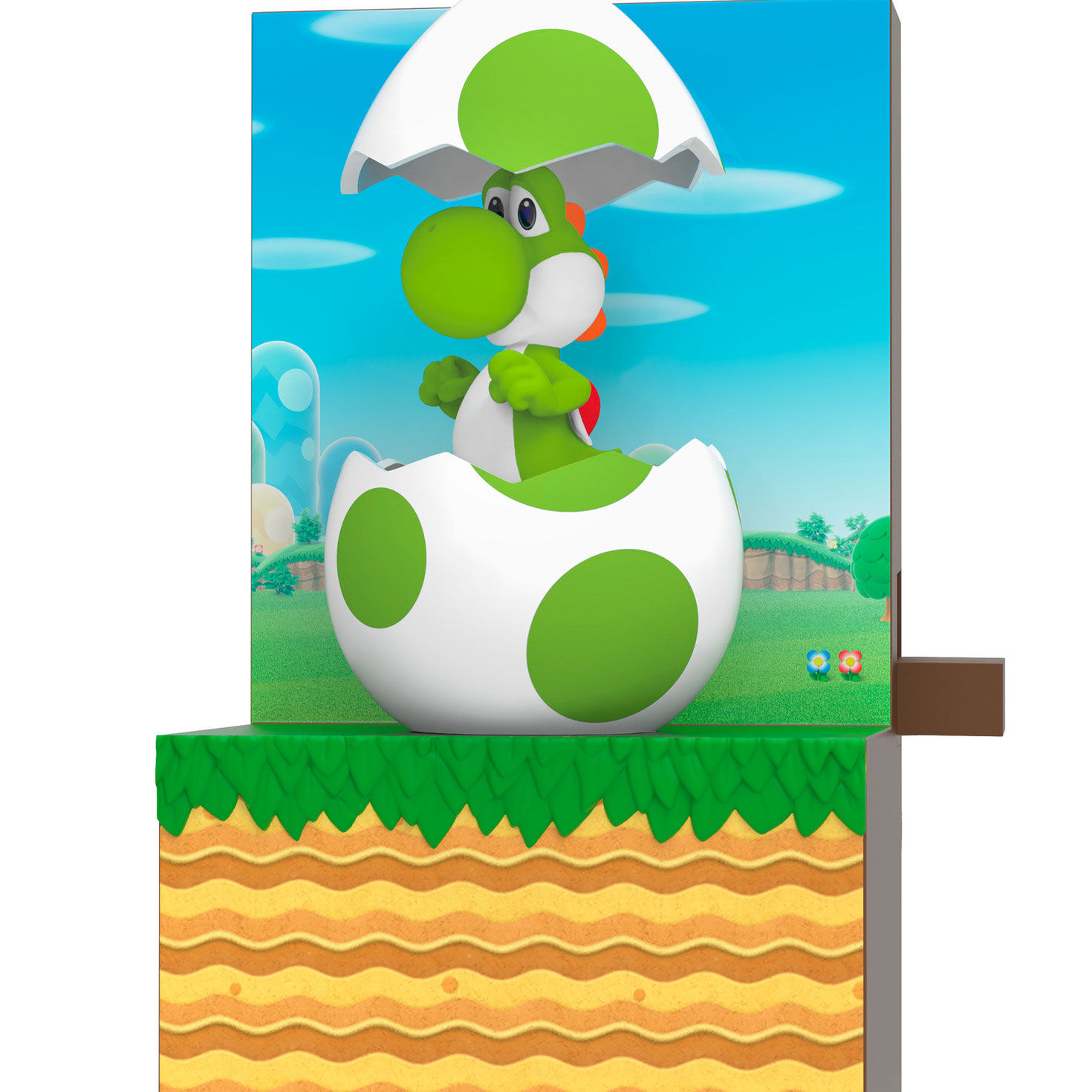 Yoshi in Egg Game Scene Keepsake Ornament  image number 5